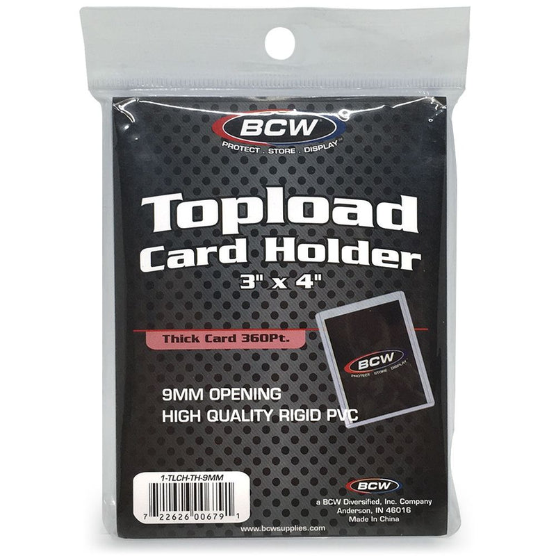 BCW Topload Card Holder 3" x 4" - Thick Card (360pt.)