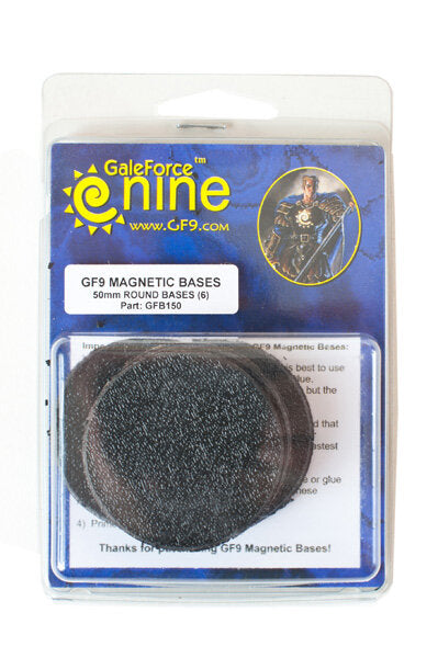 Gale Force Nine 50mm Round Magnetic Bases