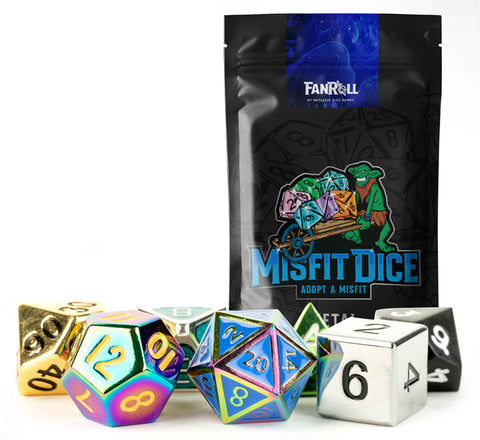 MDG Fanroll Misfit Dice: Metal