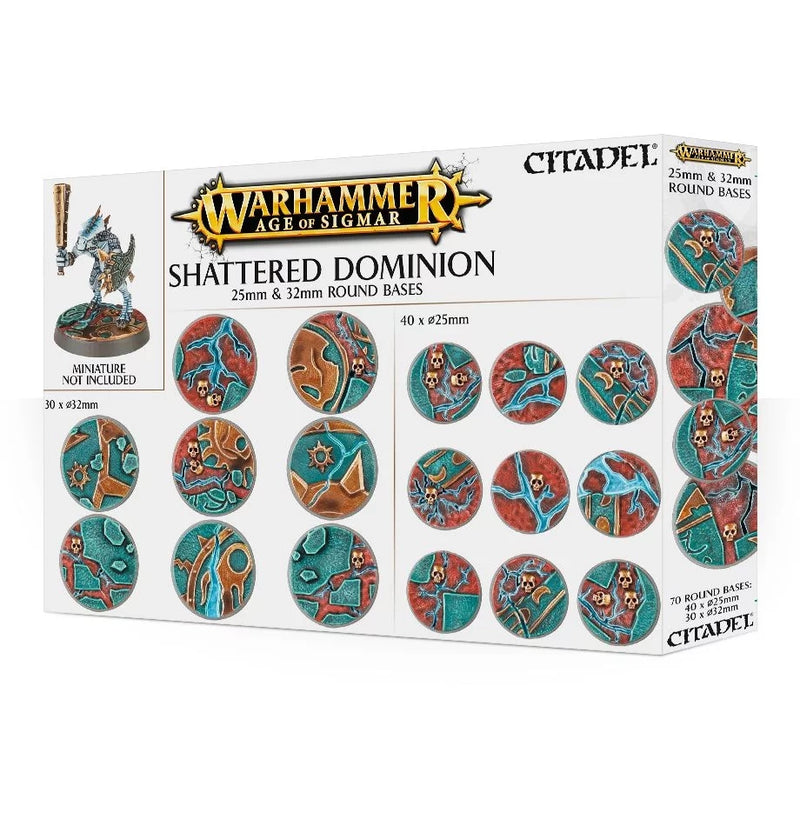 Warhammer Age of Sigmar: Shattered Dominion 25mm& 32mm Round Bases