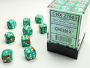 Chessex Oxi-Copper/white 12mm d6 Dice (CHX 27803)