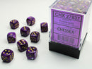 Chessex Vortex Purple/gold 12mm d6 Dice (CHX 27837)
