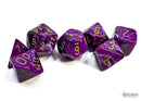 Chessex Vortex Purple/Gold Polyhedral 7-Die Set (CHX 27437)