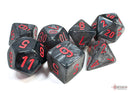 Chessex Velvet Black/red Polyhedral 7-Die Set (CHX 27478)