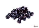 Chessex Opaque Black/pink 12mm d6 Dice (CHX25848)