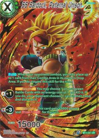dragon ball super card game rise of the unison warrior SS Bardock, Paternal Unison (SPR) (BT10-062) [Rise of the Unison Warri