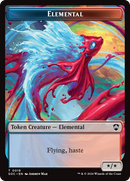 Dragon Illusion // Elemental (0019) Double-Sided Token [Secrets of Strixhaven Commander Tokens]