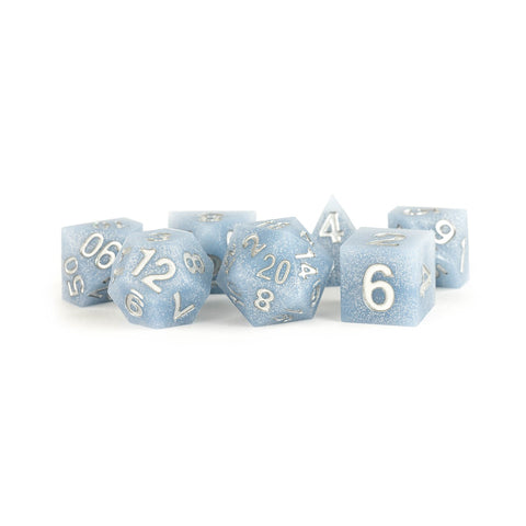 MDG "FanRoll" Silicone Poly Dice Set - Glacial Debris