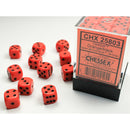 Chessex Opaque Orange/black 12mm d6 Dice (CHX 25803)