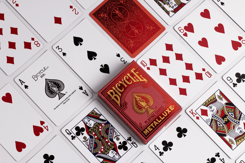 Bicycle Playing Cards: Metalluxe Red