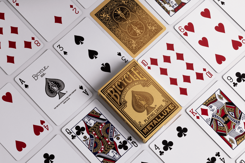 Bicycle Playing Cards: Metalluxe Gold