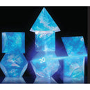Sirius Dice Blue Cloak & Dagger 7 Piece Polyhedral Dice Set