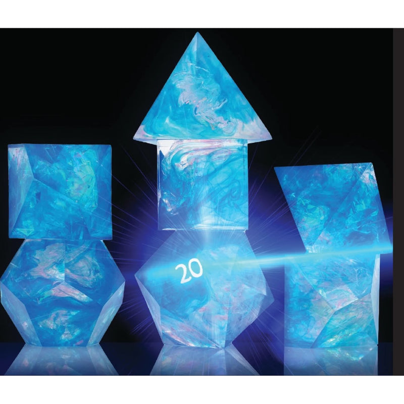 Sirius Dice Blue Cloak & Dagger 7 Piece Polyhedral Dice Set (Copy)