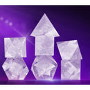 Sirius Dice Clear Cloak & Dagger 7 Piece Polyhedral Dice Set