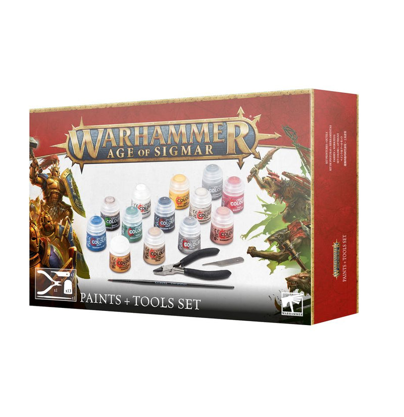 Warhammer Age of Sigmar: Paints + Tools Set (4th Ed.)