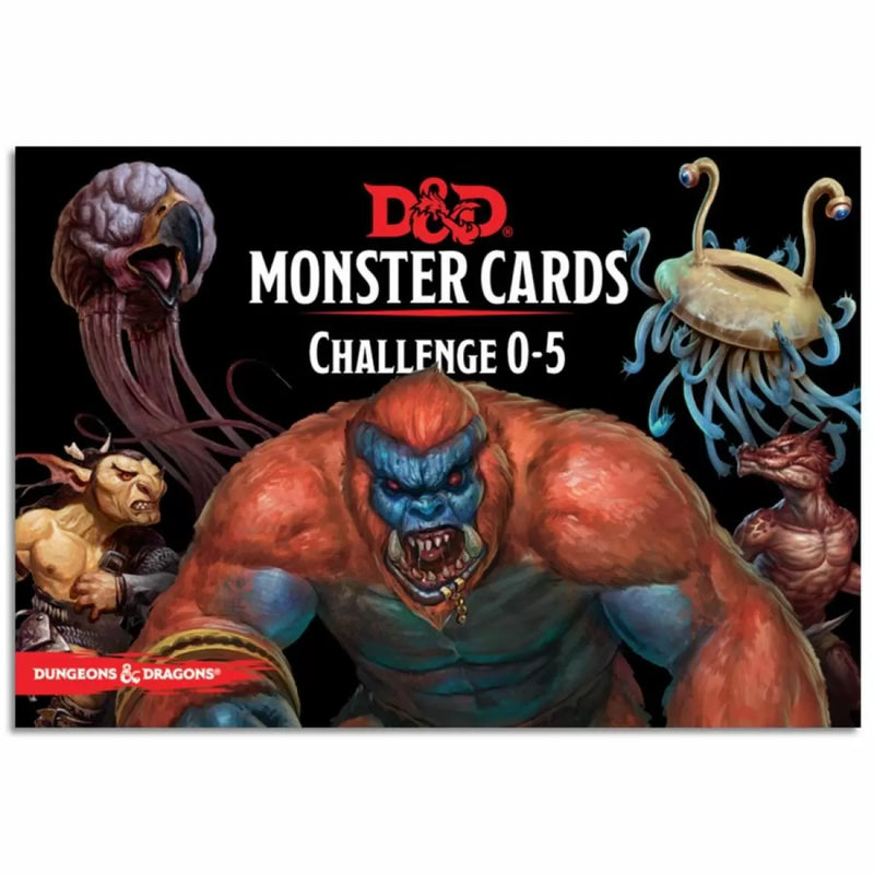 D&D 5E Spellbook Cards: Monster Challenge Deck 0-5