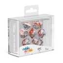 Oakie Doakie Gemidice Silver-Rust Polyhedral 7-Die Set