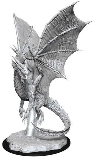 D&D Nolzur's Marvelous Miniatures Young Silver Dragon