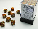 Chessex Glitter Gold/silver 12mm d6 Dice Block (CHX 27903)