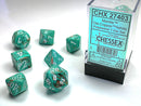 Chessex Marble Oxi-Copper/white Polyhedral 7-Die Set (CHX 27403)