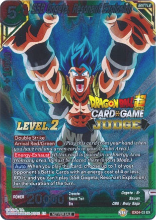 SSB Gogeta, Resonant Explosion (Level 2) (EX04-03) [Judge Promotion Ca SSB Gogeta, Resonant Explosion (Level 2) (EX04-03) [Judge Promotion Ca