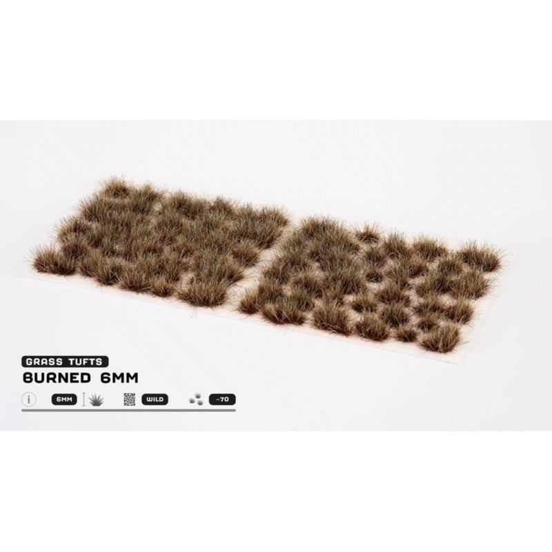 Gamers Grass - Grass Tufts - Burned Tufts 6mm - Wild