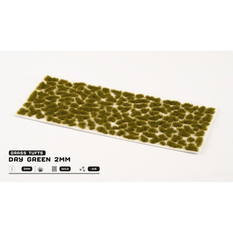 Gamers Grass - Grass Tufts - Dry Green 2mm