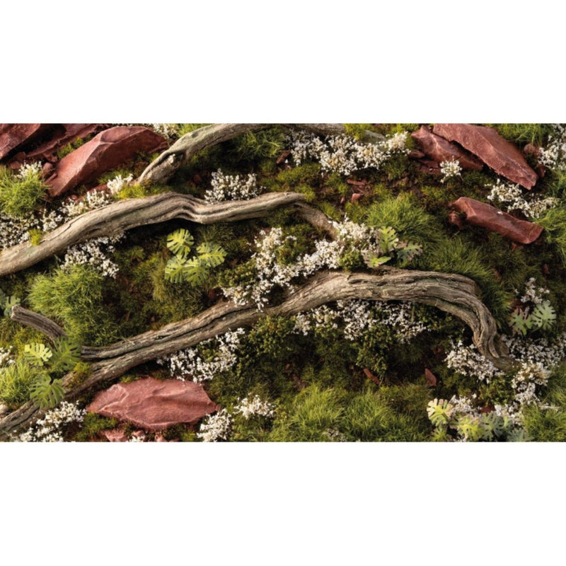 Gamers Grass - Grass Tufts - White Rose Flowers