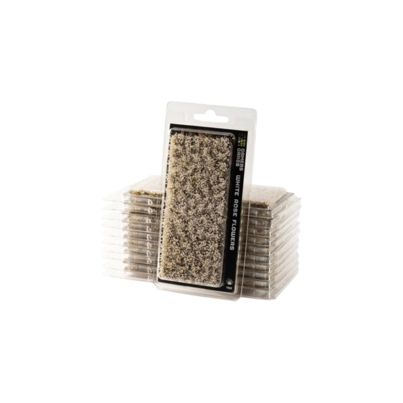 Gamers Grass - Grass Tufts - White Rose Flowers