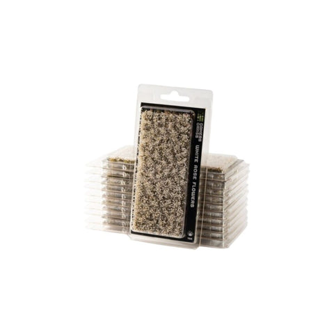 Gamers Grass - Grass Tufts - White Rose Flowers