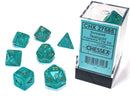 Chessex Borealis Teal/gold Polyhedral 7-Die Set (CHX 27585)