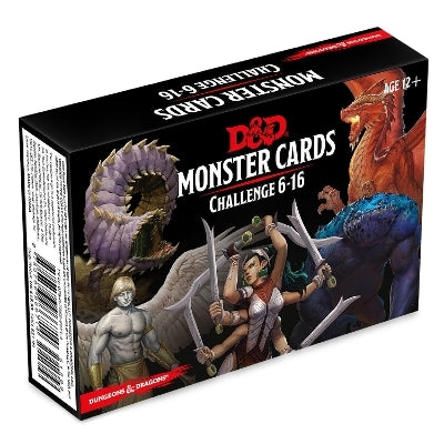 D&D 5E Spellbook Cards: Monster Challenge Deck 6-16