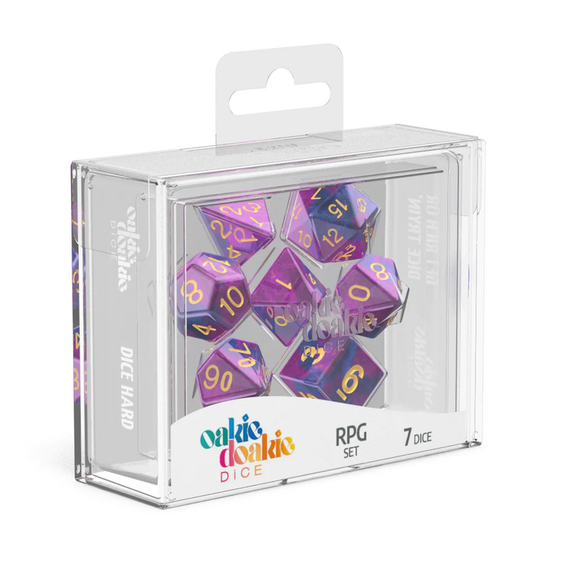 Oakie Doakie Gemidice Amethyst Polyhedral 7-Die Set