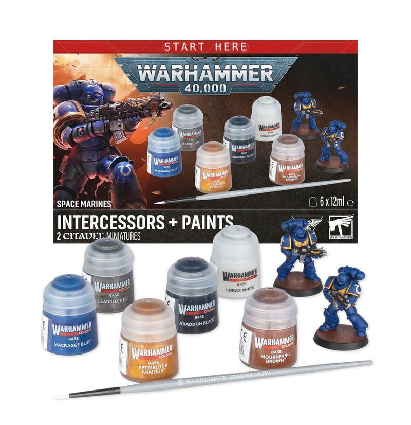 Space Marines: Intercessors + Paints *PREORDER FOR JULY 25*