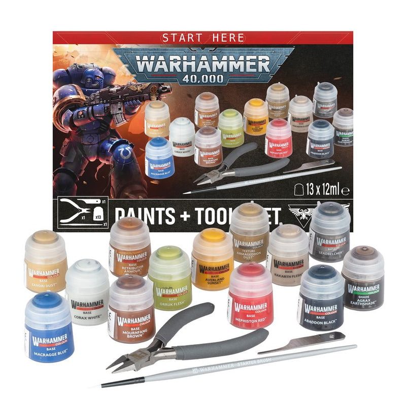 Warhammer 40,000: Paint + Tools set *PREORDER FOR JULY 25*