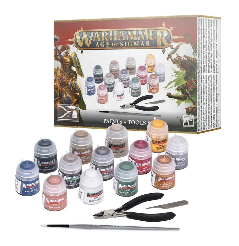 Warhammer Age of Sigmar: Paint + Tools Set
