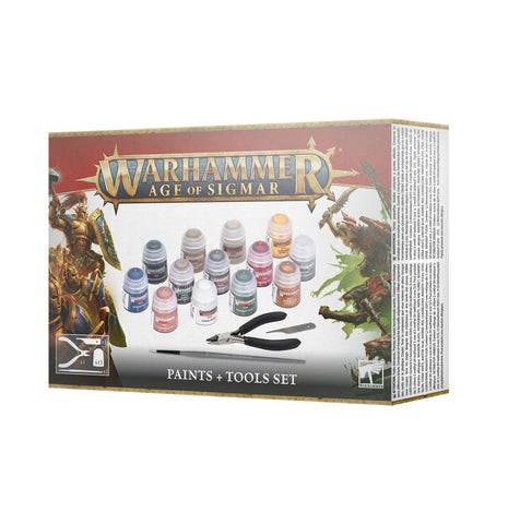 Warhammer Age of Sigmar: Paint + Tools Set
