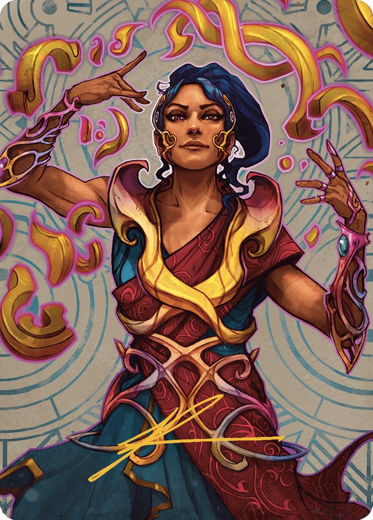 Saheeli, the Sun's Brilliance Art Card (Gold-Stamped Signature) [The L