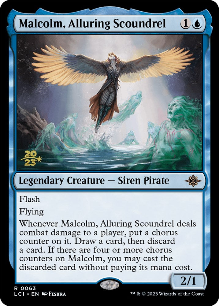 Malcolm, Alluring Scoundrel [The Lost Caverns of Ixalan Prerelease Car