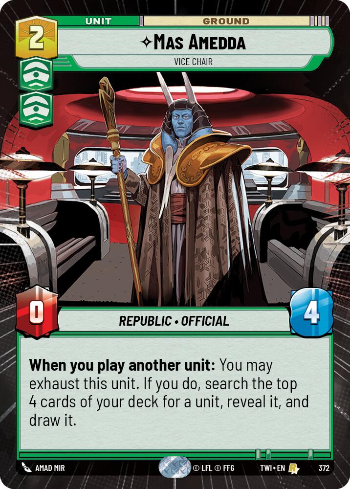 Mas Amedda - Vice Chair (372) (Hyperspace) (372) [Twilight of the Republic]