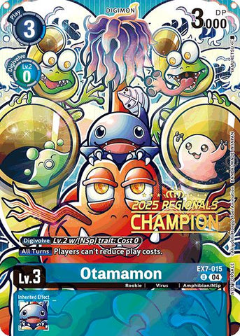 Otamamon [EX7-015] (2025 Regionals Champion) [Digimon LIBERATOR Promos]