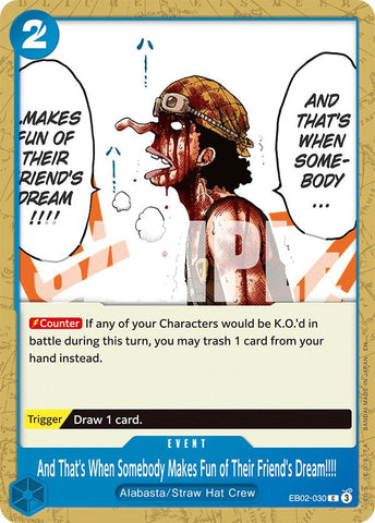 And That's When Somebody Makes Fun of Their Friend's Dream!!!! [Extra Booster: Anime 25th Collection]