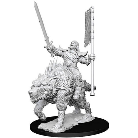 Pathfinder Deep Cuts Miniatures: Orc on Dire Wolf