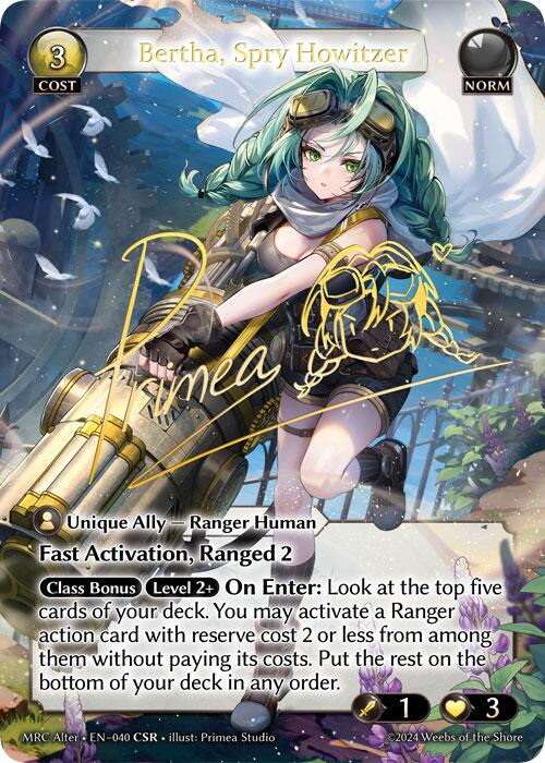 Bertha, Spry Howitzer (40) [Mercurial Heart Alter Edition]