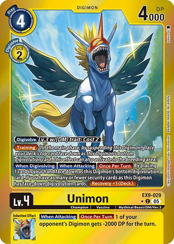 Unimon [EX9-029] (Limited Foil) [Versus Monsters]