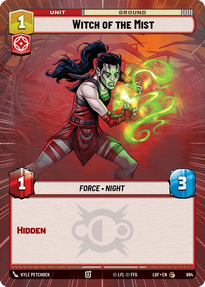 Witch of the Mist (894) (Hyperspace Foil) (894) [Legends of the Force]