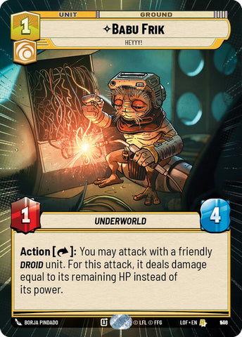 Babu Frik - Heyyy! (946) (Hyperspace Foil) (946) [Legends of the Force]