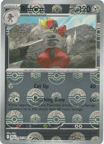 Bisharp (065/086) (Poke Ball Pattern) [Scarlet & Violet: Black Bolt]
