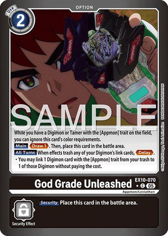 God Grade Unleashed [EX10-070] (Limited Foil) [Sinister Order]