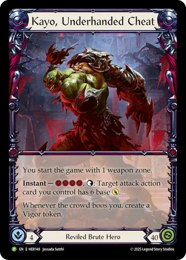 Kayo, Underhanded Cheat [HER148] (Promo)  Rainbow Foil